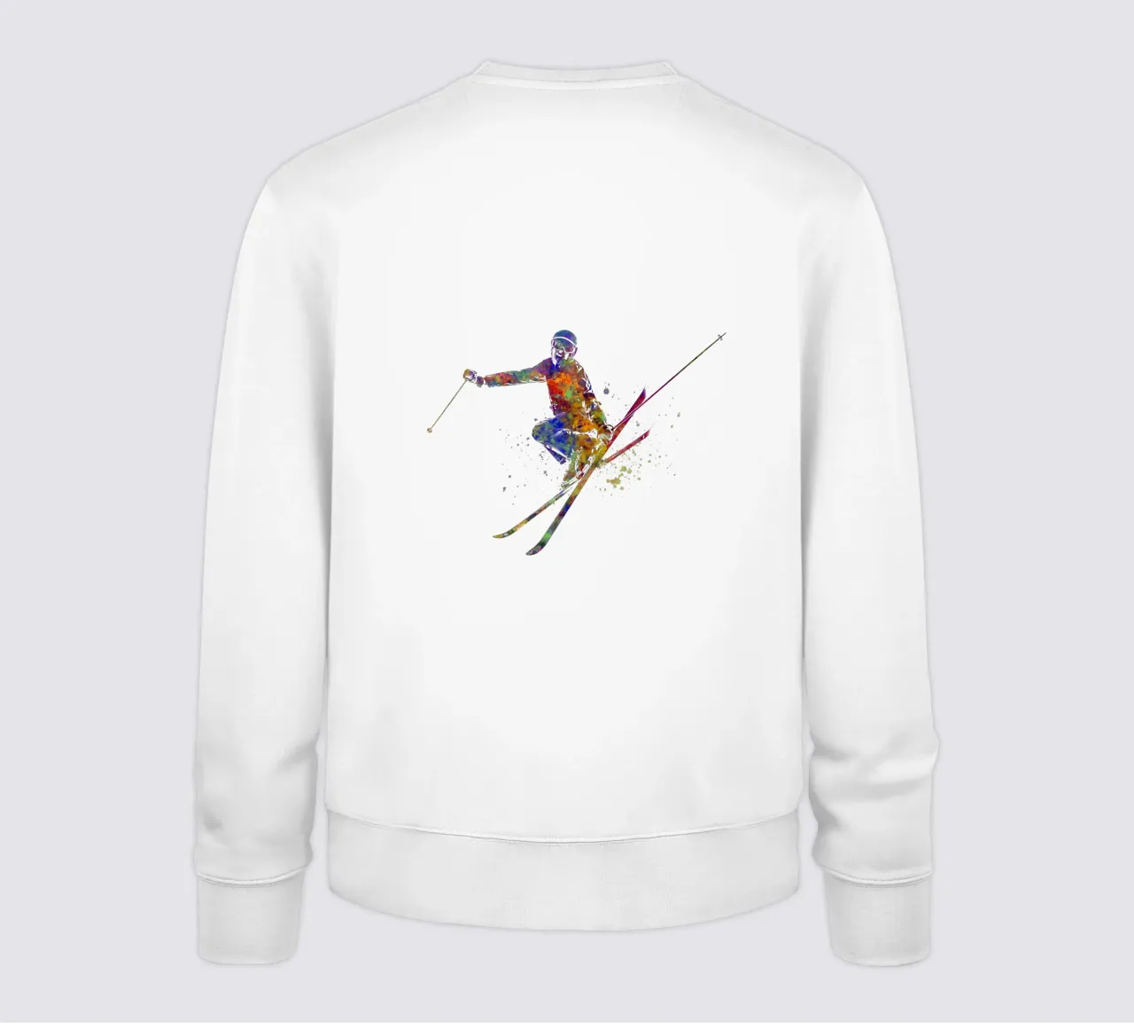 Sciatore in acquerello felpa da ⚽ Sports Pulse