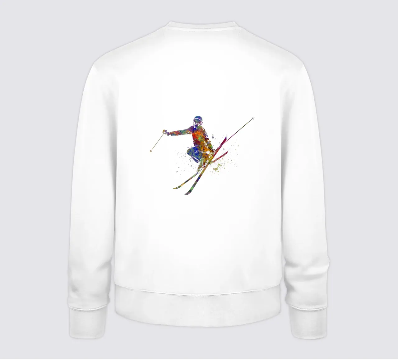 Sciatore in acquerello felpa da ⚽ Sports Pulse
