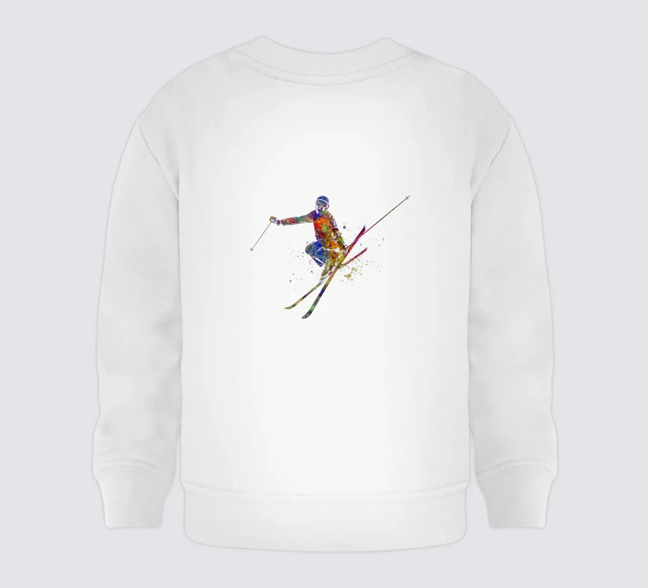 Sciatore in acquerello felpa neonato da ⚽ Sports Pulse