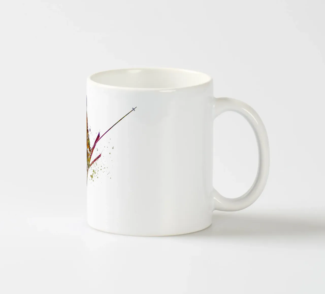 Sciatore in acquerello tazza in ceramica da ⚽ Sports Pulse