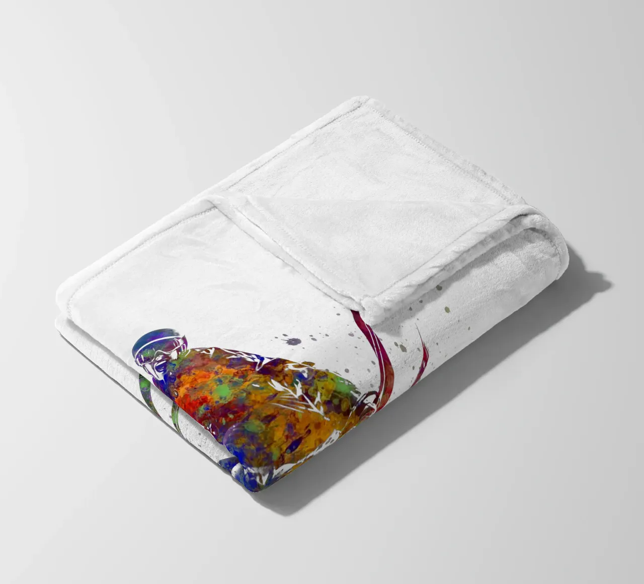 Sciatore in acquerello coperta in pile da ⚽ Sports Pulse