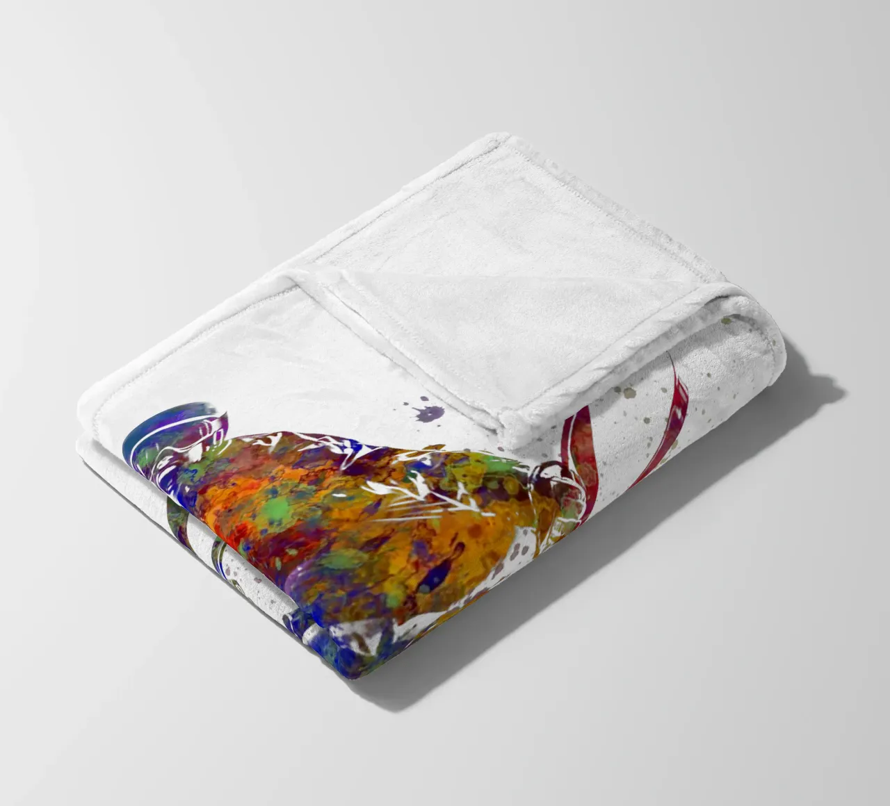 Sciatore in acquerello coperta in pile da ⚽ Sports Pulse