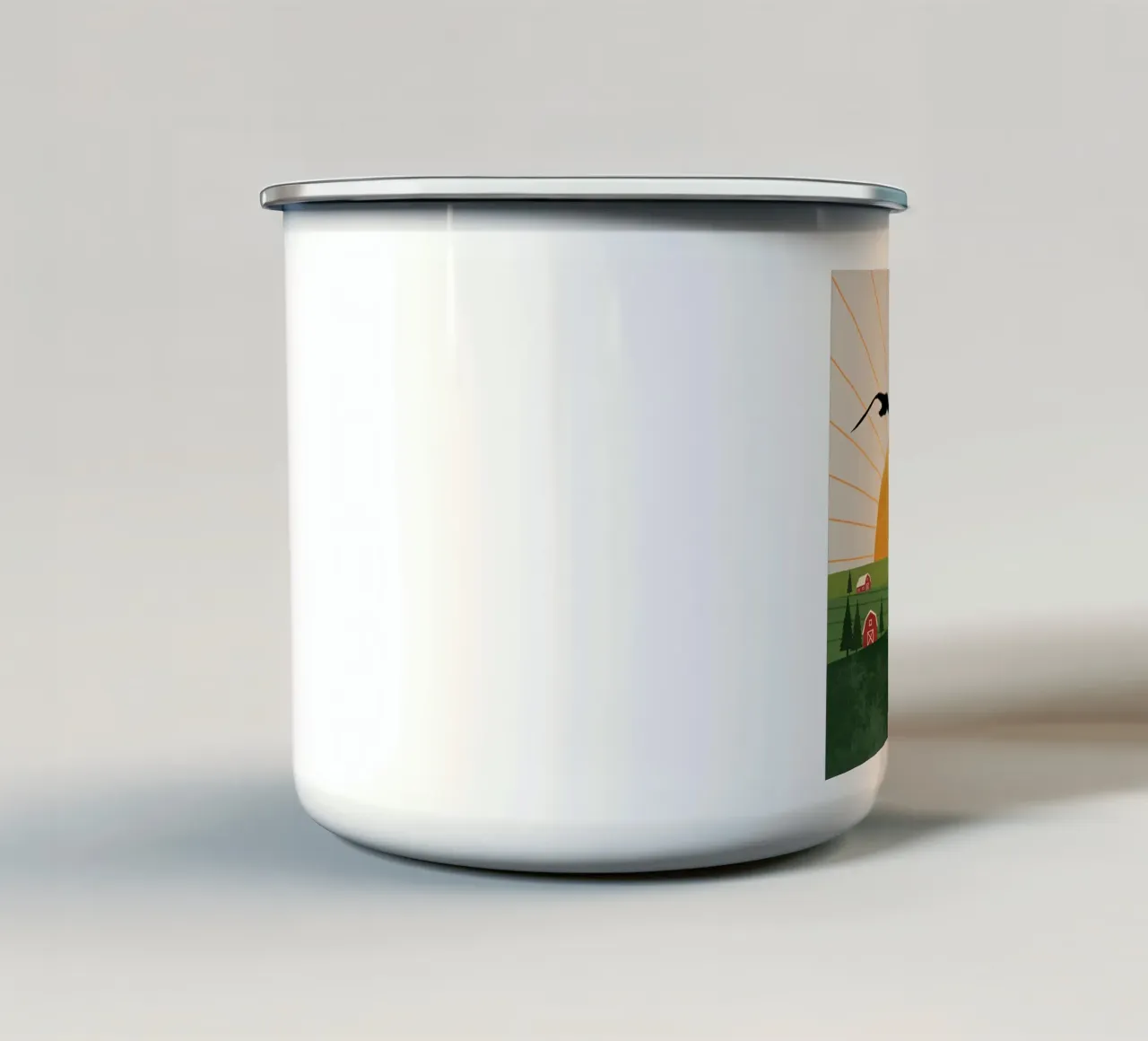 L'arazzo di campagna tazza in smalto da Wild Colors Gallery