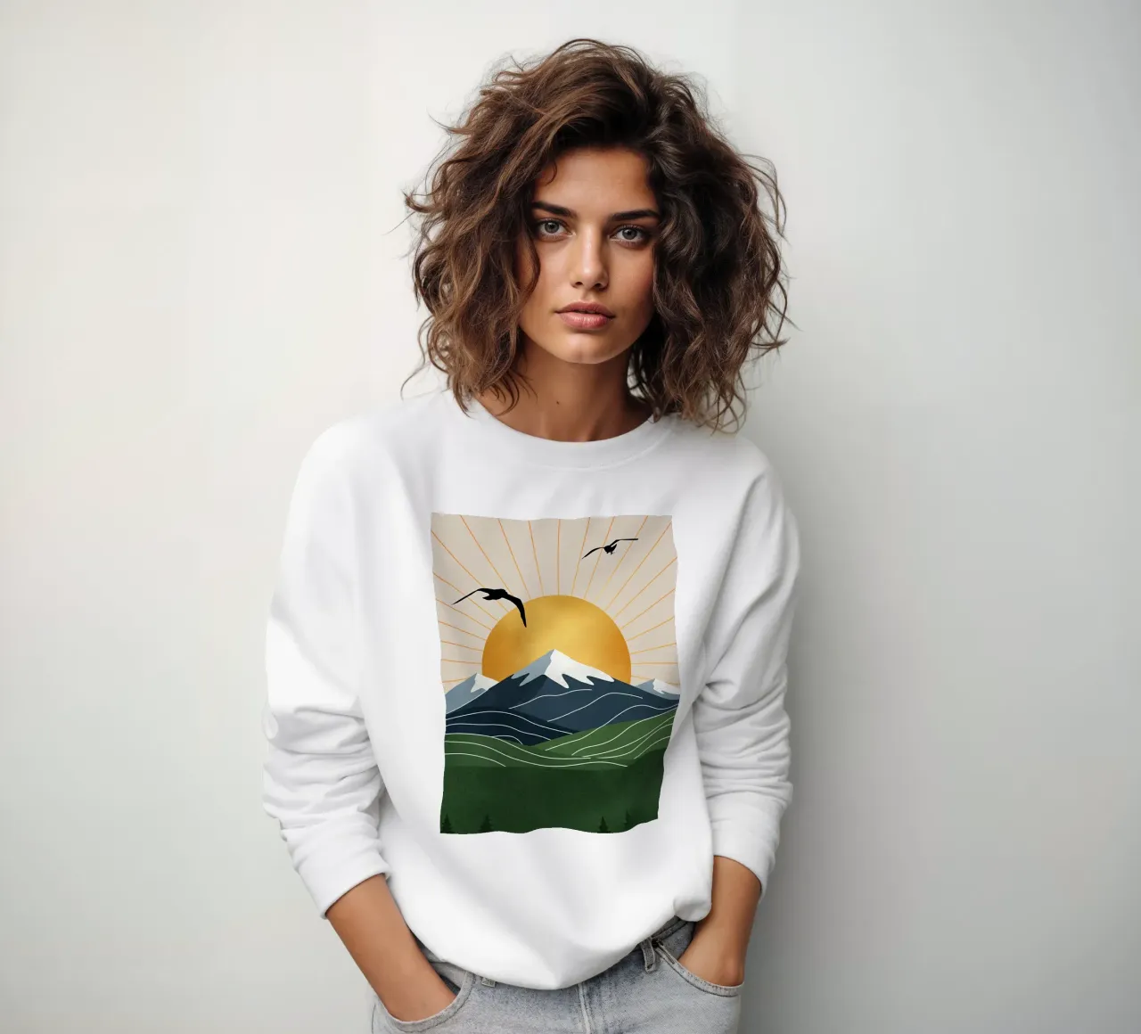 Alpine Geometry felpa da Wild Colors Gallery