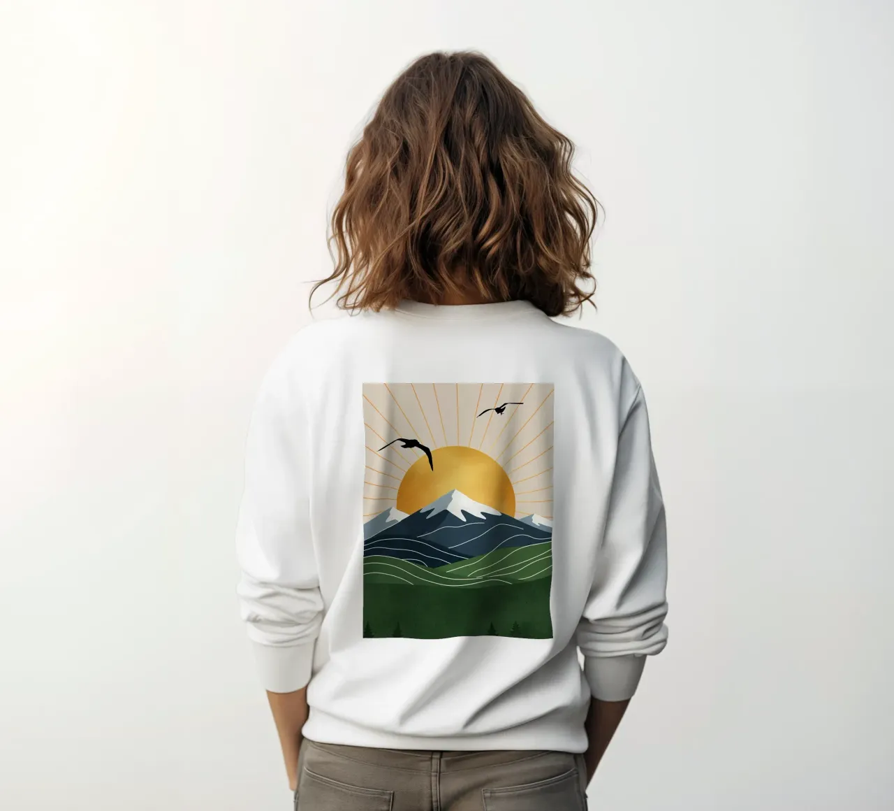 Alpine Geometry felpa da Wild Colors Gallery