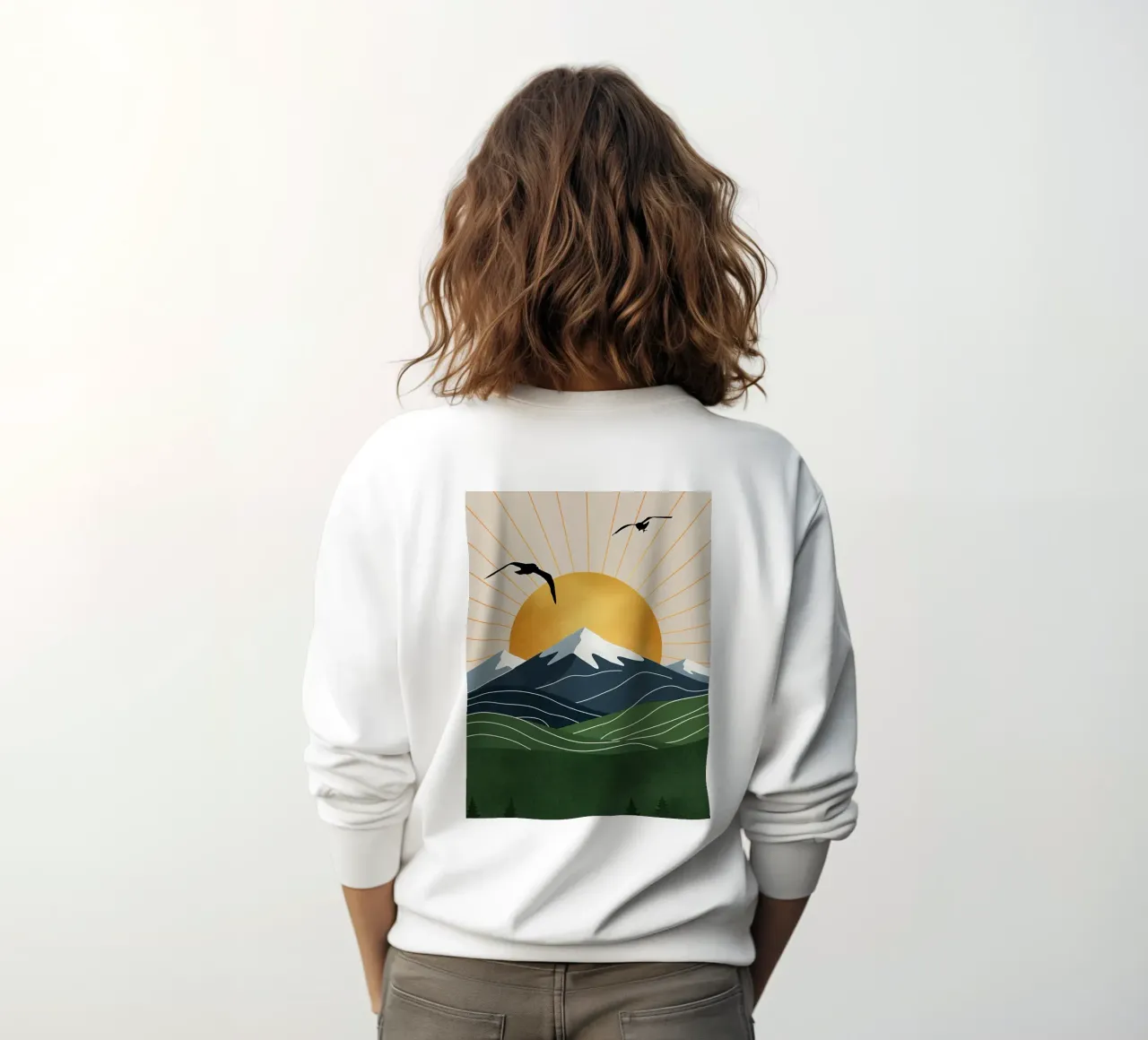 Alpine Geometry felpa da Wild Colors Gallery