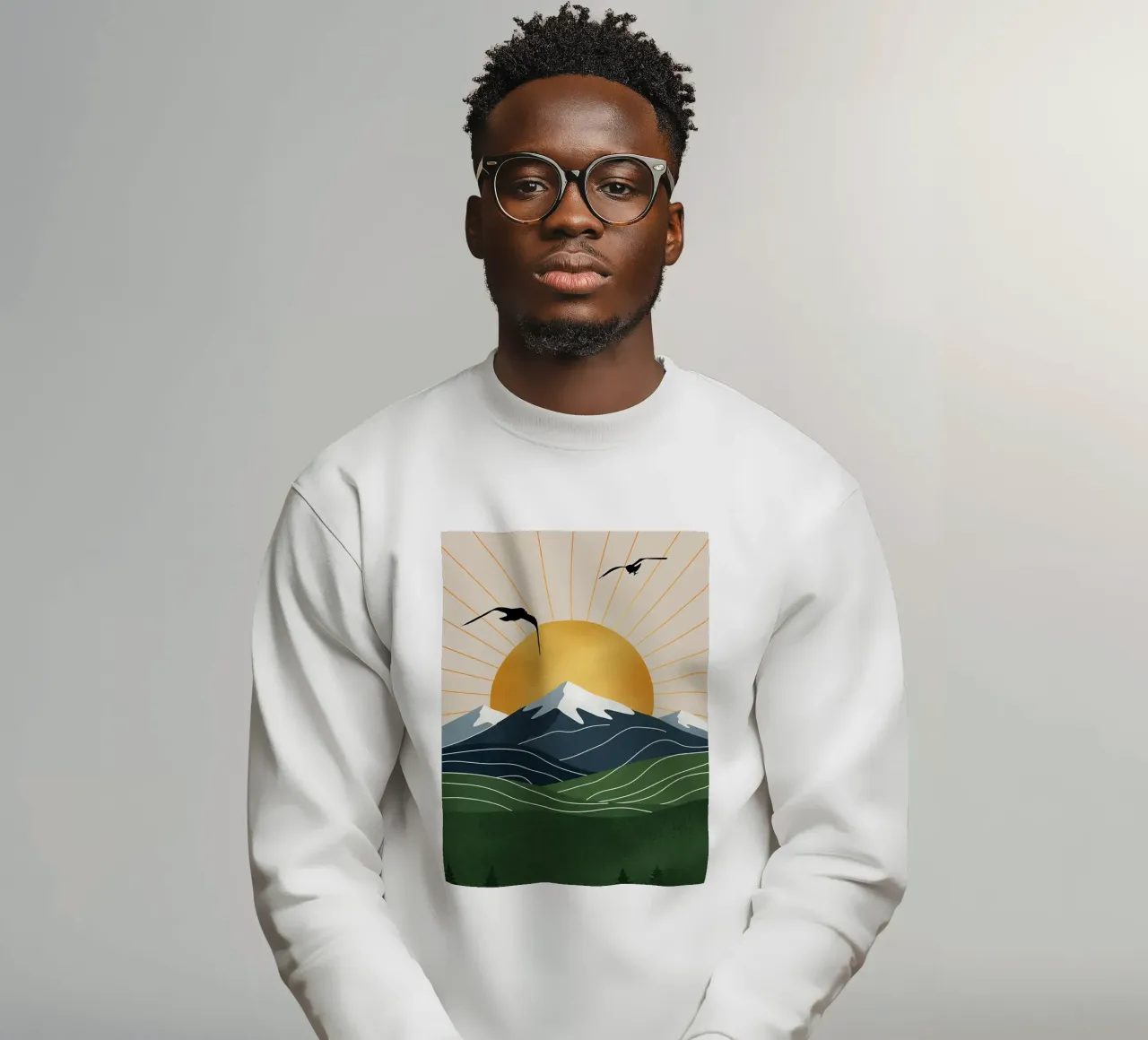 Alpine Geometry felpa da Wild Colors Gallery