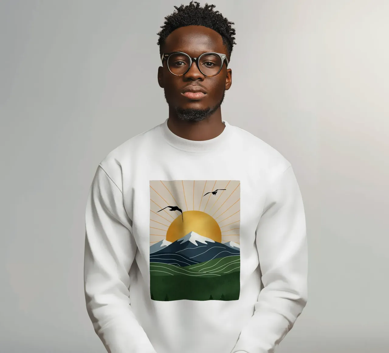 Alpine Geometry felpa da Wild Colors Gallery