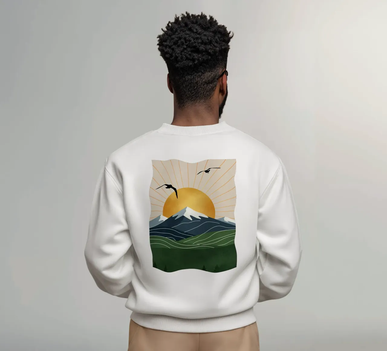 Alpine Geometry felpa da Wild Colors Gallery