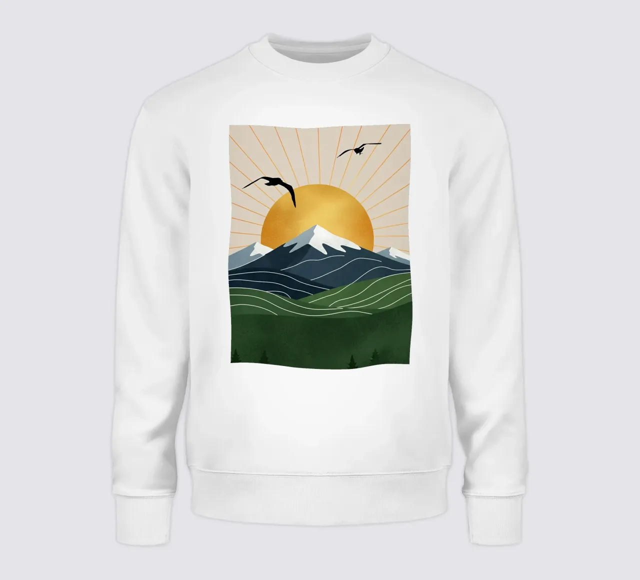 Alpine Geometry felpa da Wild Colors Gallery