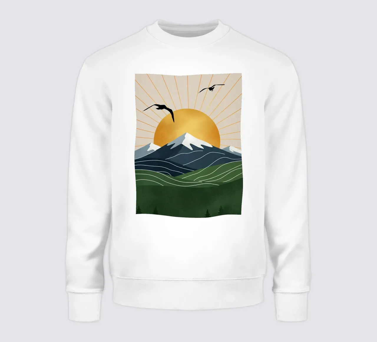 Alpine Geometry felpa da Wild Colors Gallery