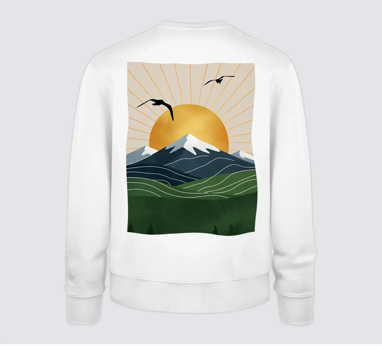 Alpine Geometry felpa da Wild Colors Gallery