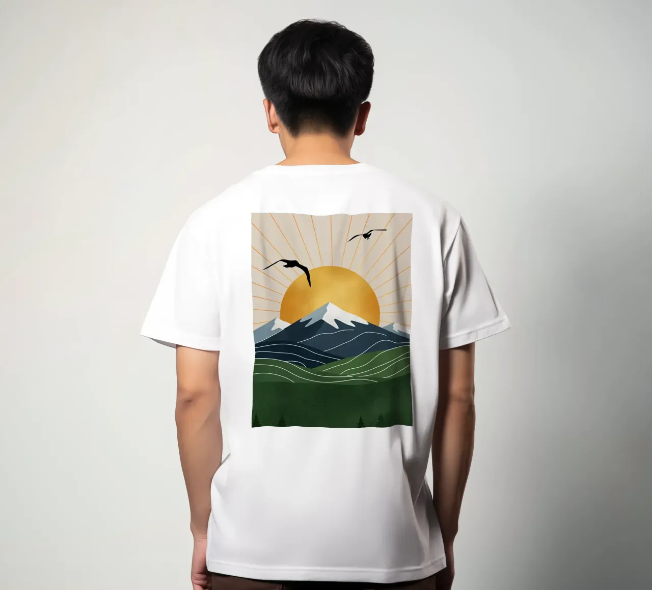 Alpine Geometry t-shirt da Wild Colors Gallery