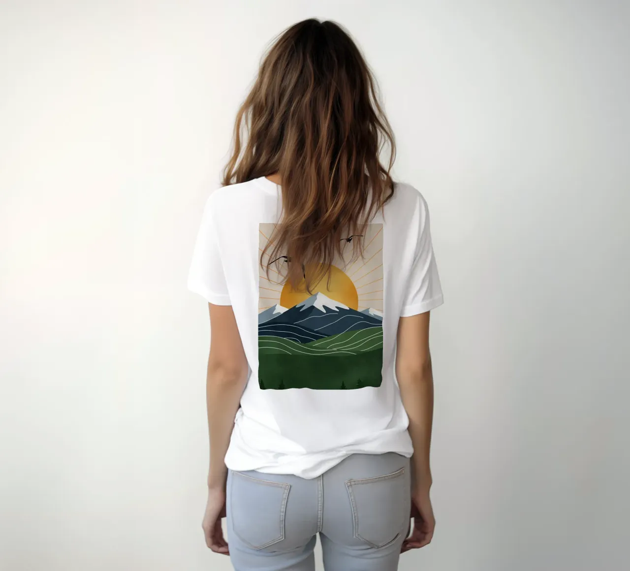 Alpine Geometry t-shirt da Wild Colors Gallery