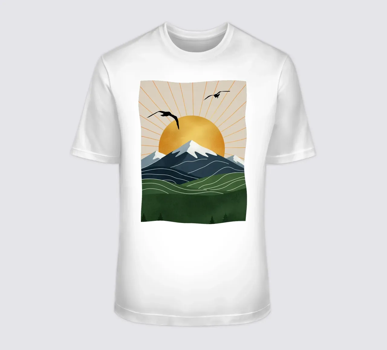 Alpine Geometry t-shirt da Wild Colors Gallery