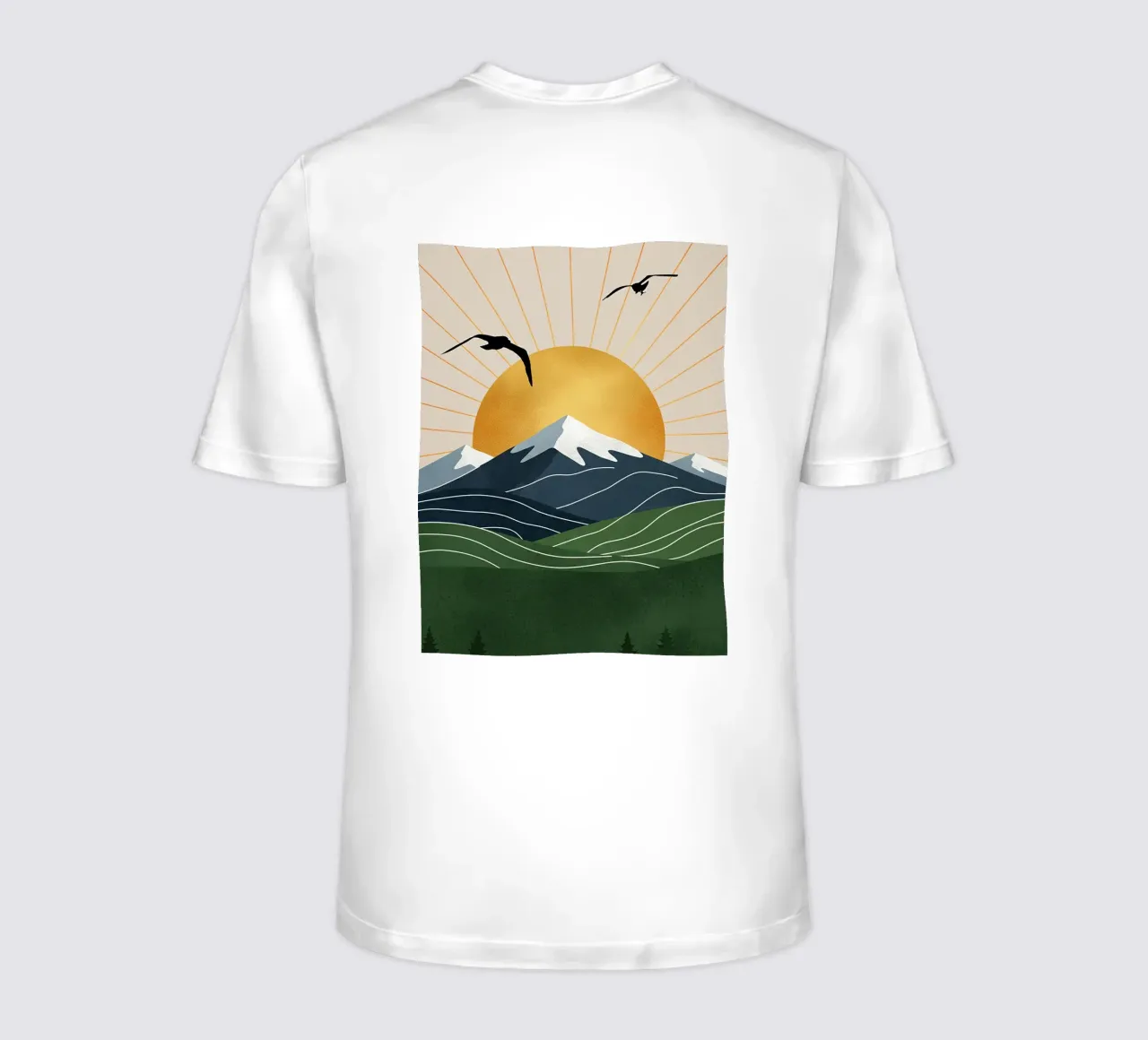 Alpine Geometry t-shirt da Wild Colors Gallery