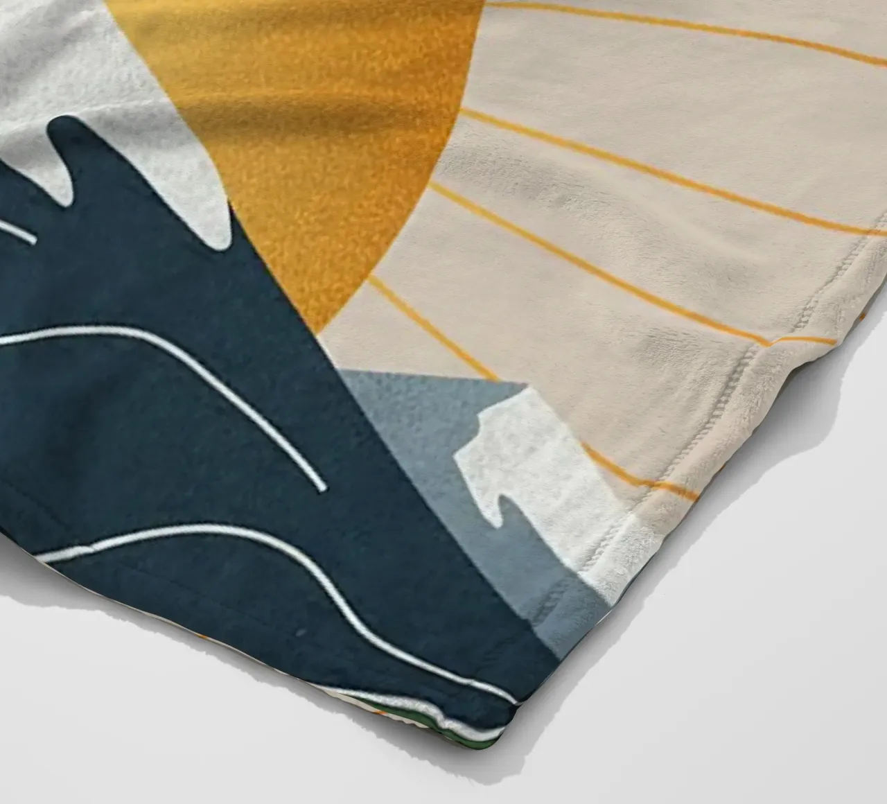 Alpine Geometry coperta in pile da Wild Colors Gallery