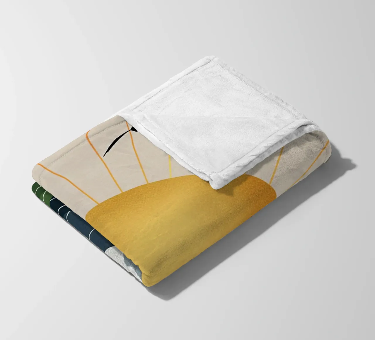 Alpine Geometry coperta in pile da Wild Colors Gallery