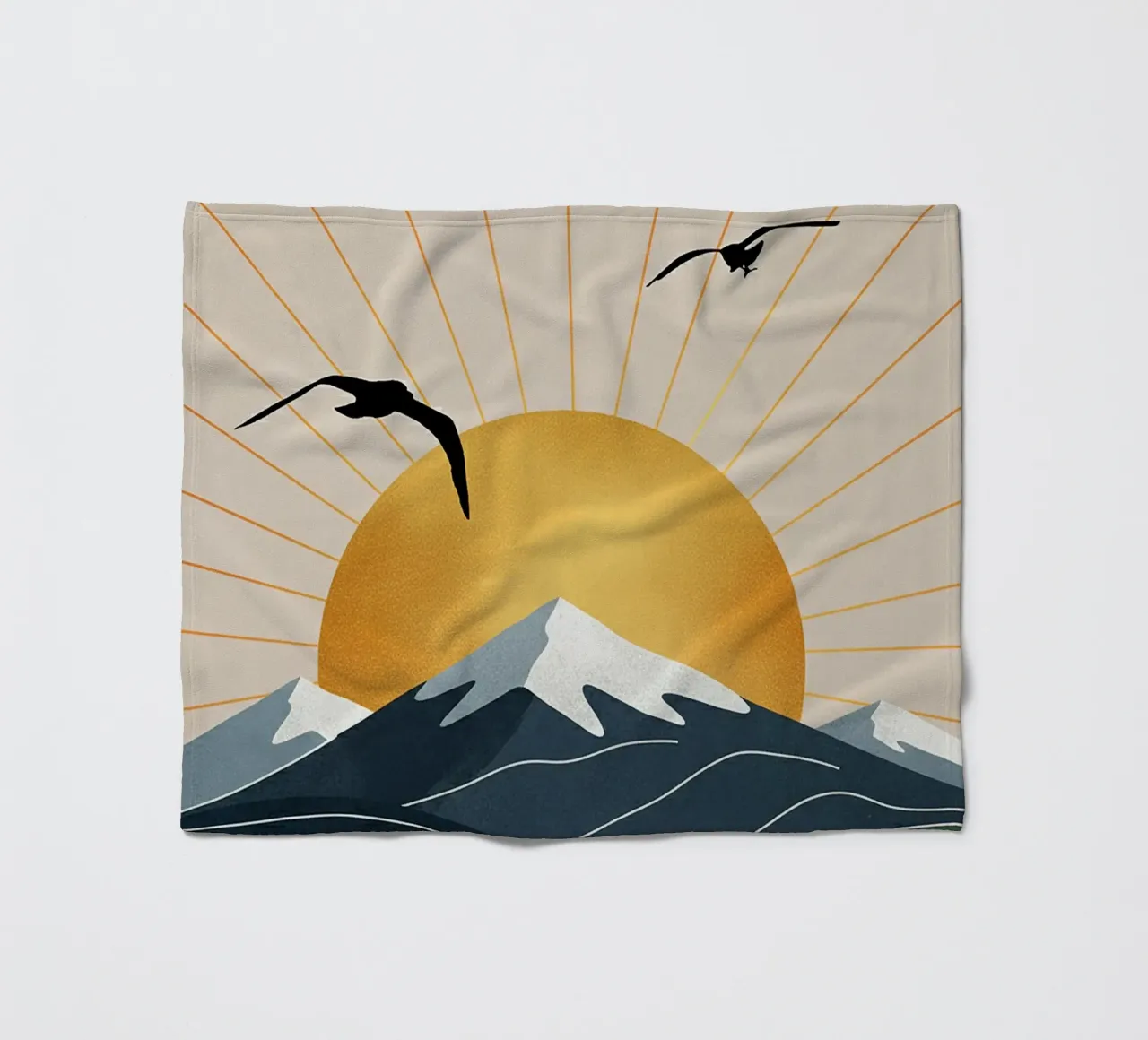 Alpine Geometry coperta in pile da Wild Colors Gallery