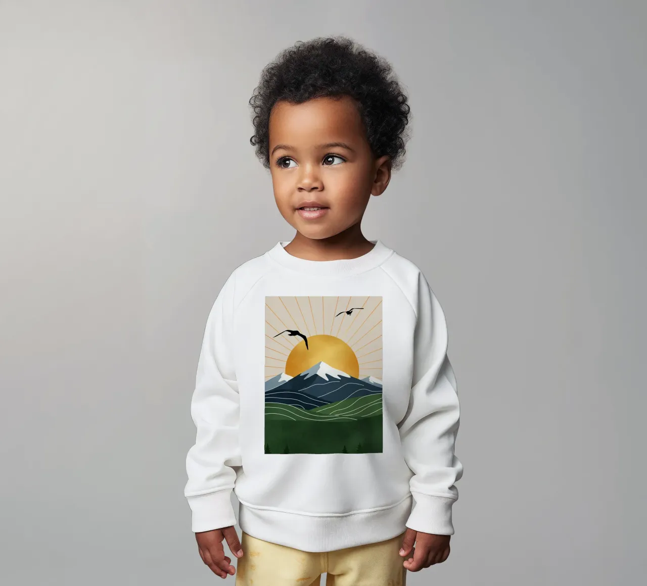 Alpine Geometry felpa neonato da Wild Colors Gallery