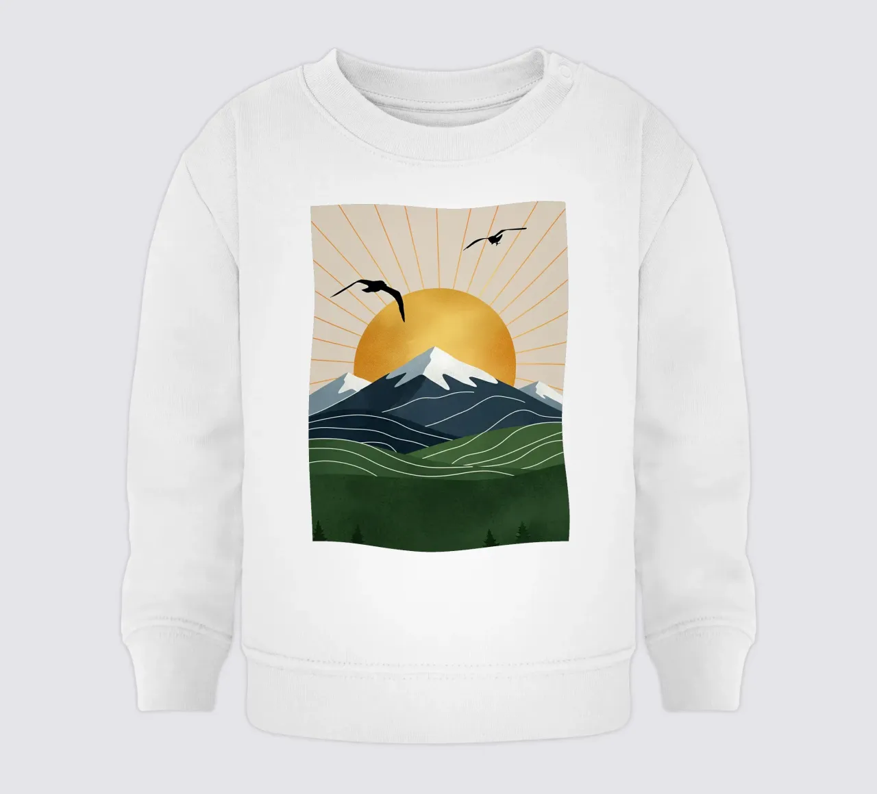 Alpine Geometry felpa neonato da Wild Colors Gallery