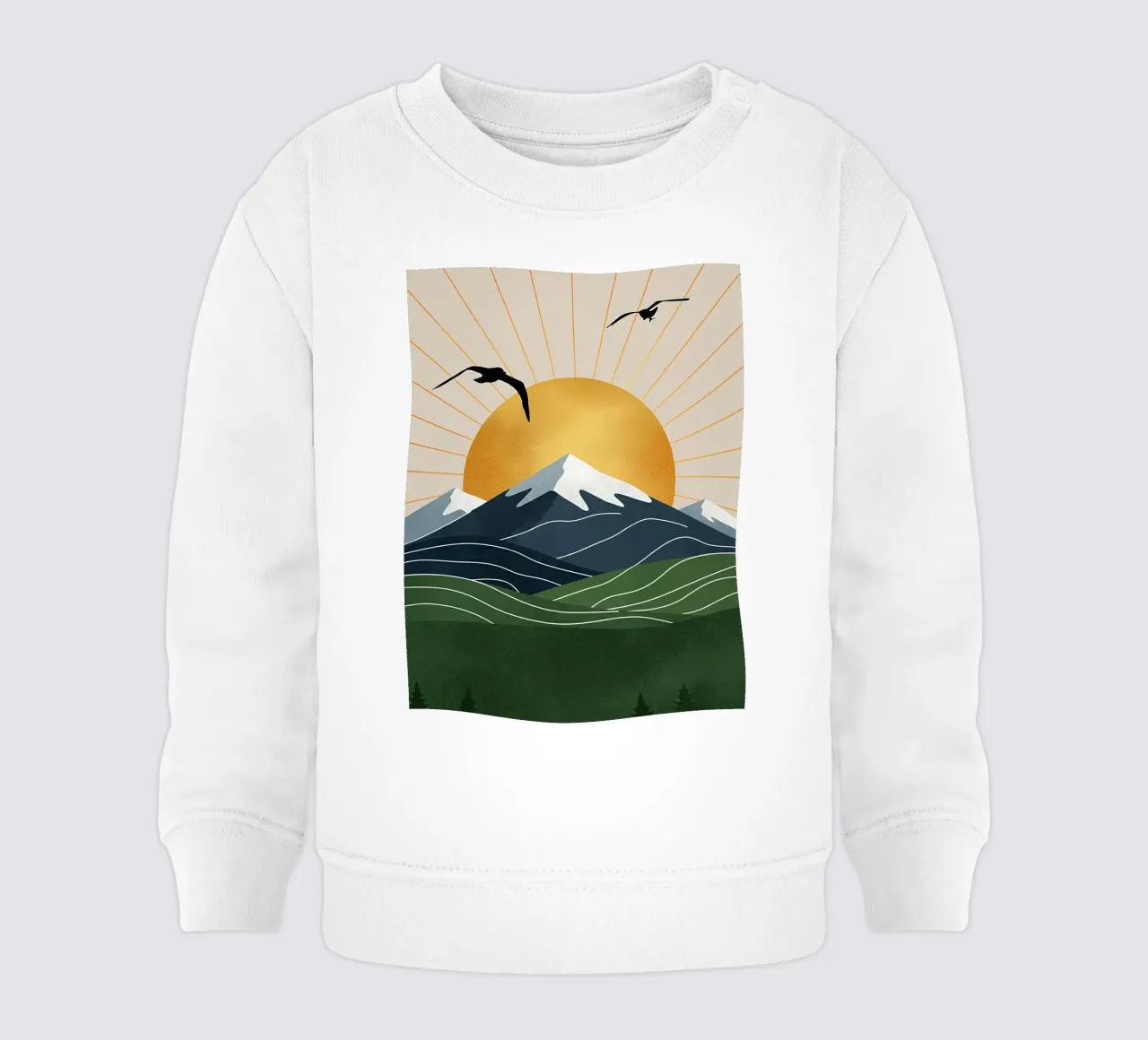 Alpine Geometry felpa neonato da Wild Colors Gallery