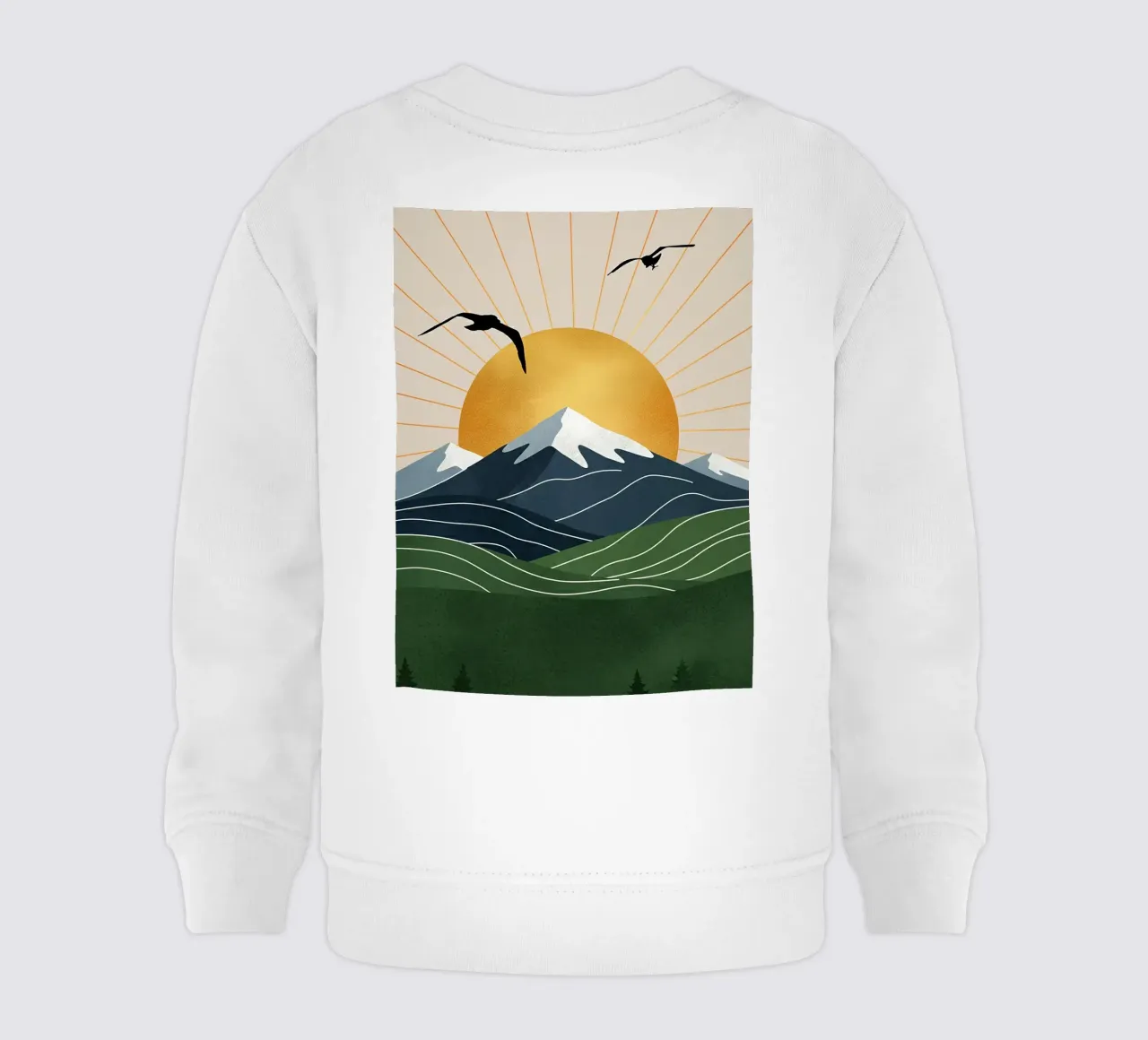 Alpine Geometry felpa neonato da Wild Colors Gallery