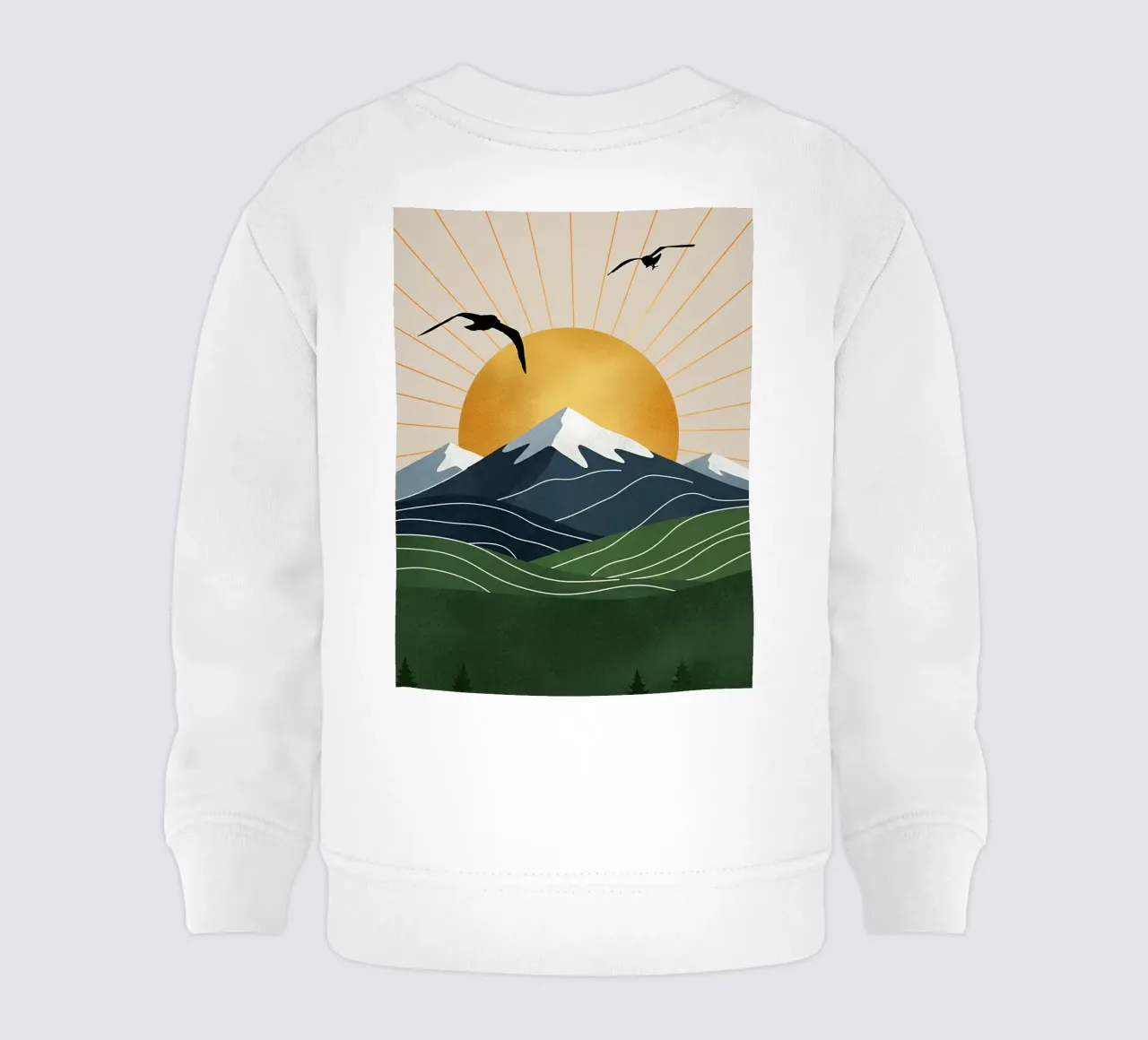 Alpine Geometry felpa neonato da Wild Colors Gallery