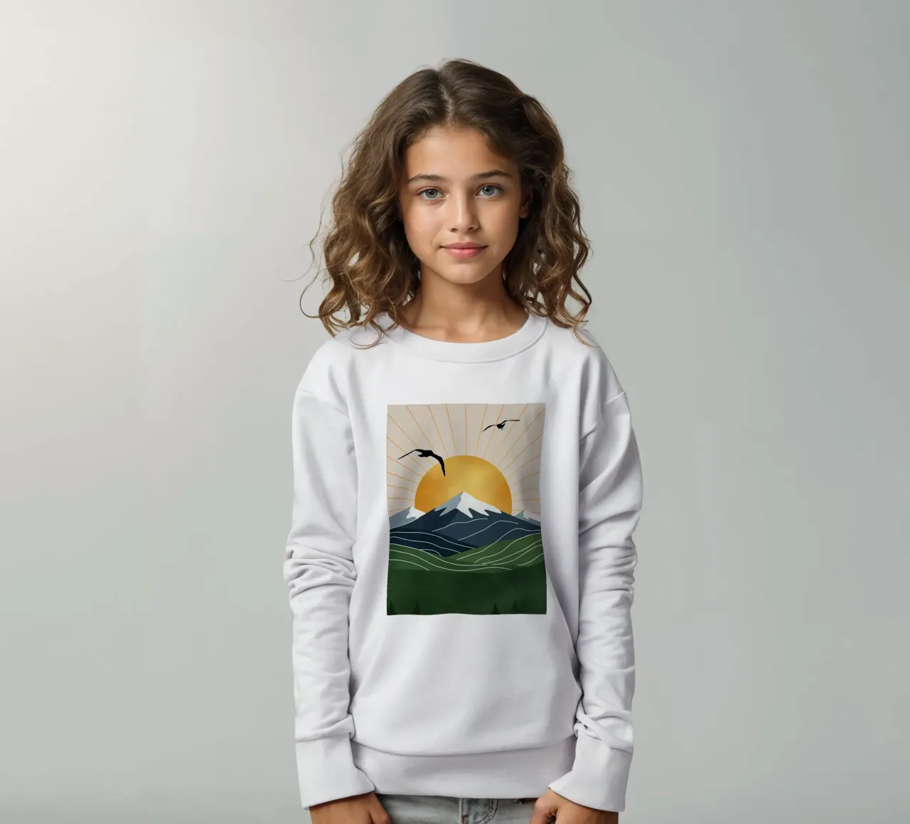 Alpine Geometry felpa bambino da Wild Colors Gallery