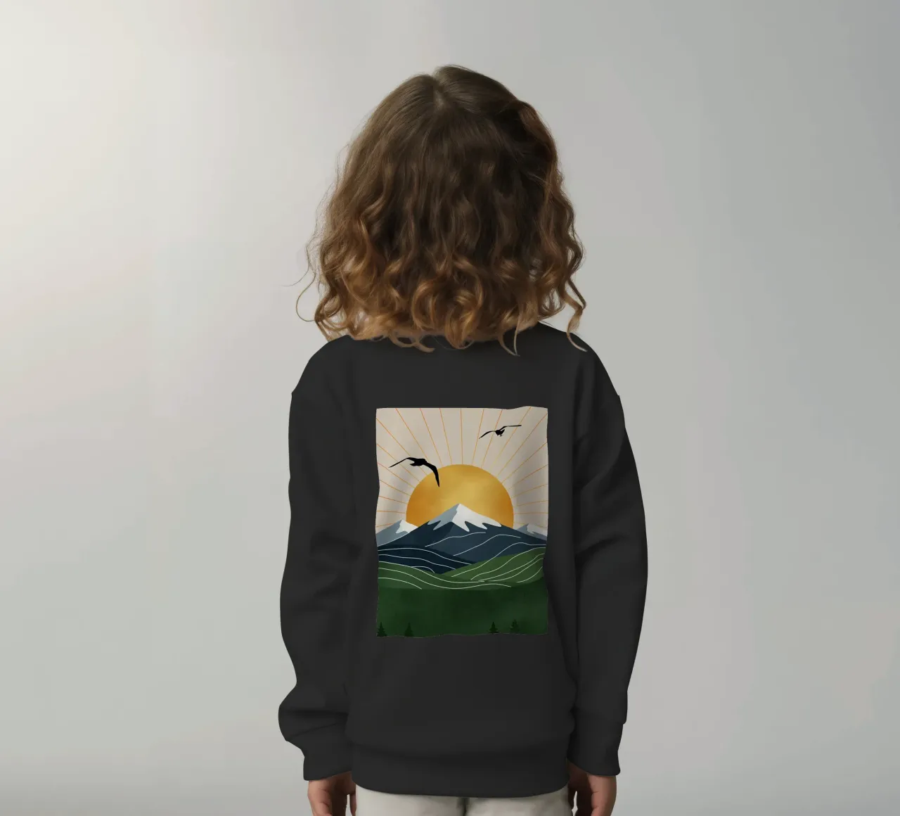 Alpine Geometry felpa bambino da Wild Colors Gallery