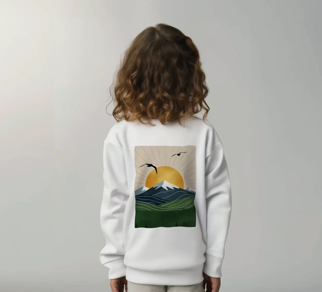 Alpine Geometry felpa bambino da Wild Colors Gallery