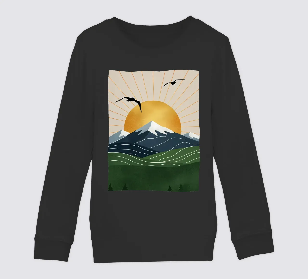 Alpine Geometry felpa bambino da Wild Colors Gallery