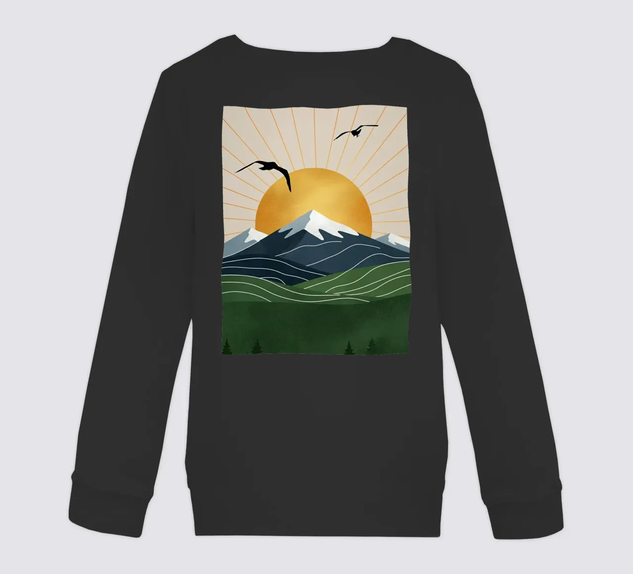 Alpine Geometry felpa bambino da Wild Colors Gallery