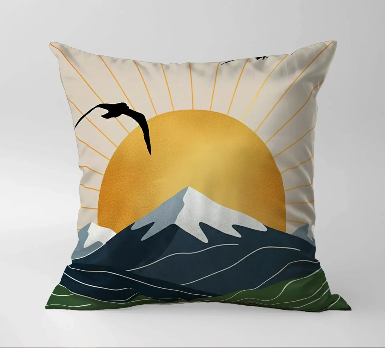 Alpine Geometry cuscino da Wild Colors Gallery