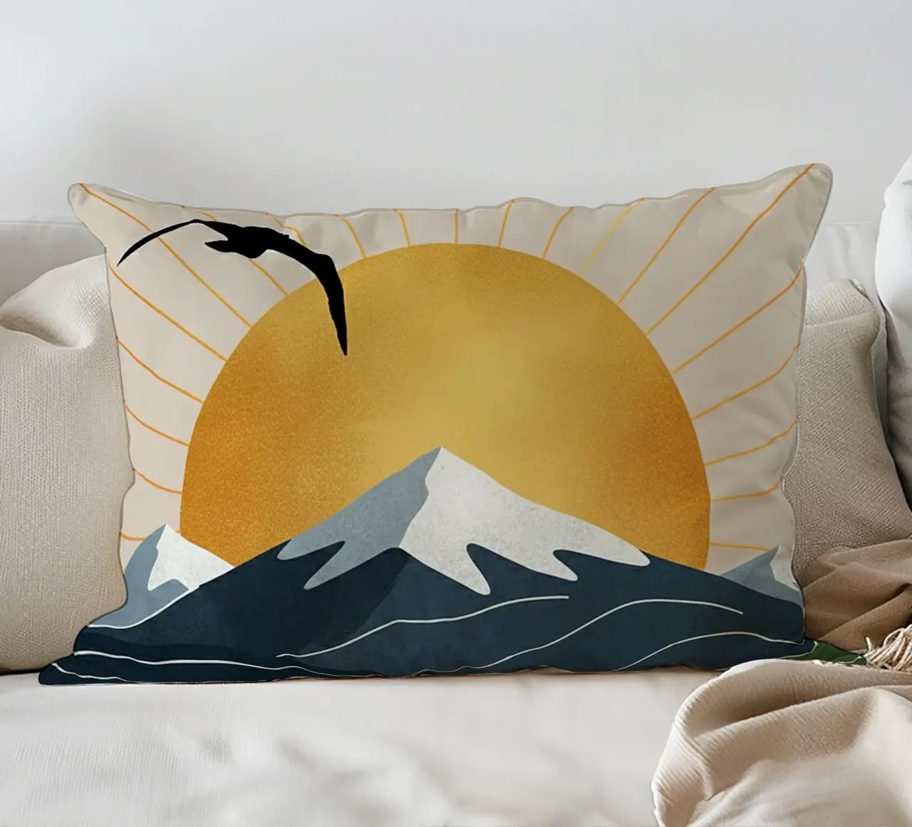 Alpine Geometry cuscino da Wild Colors Gallery