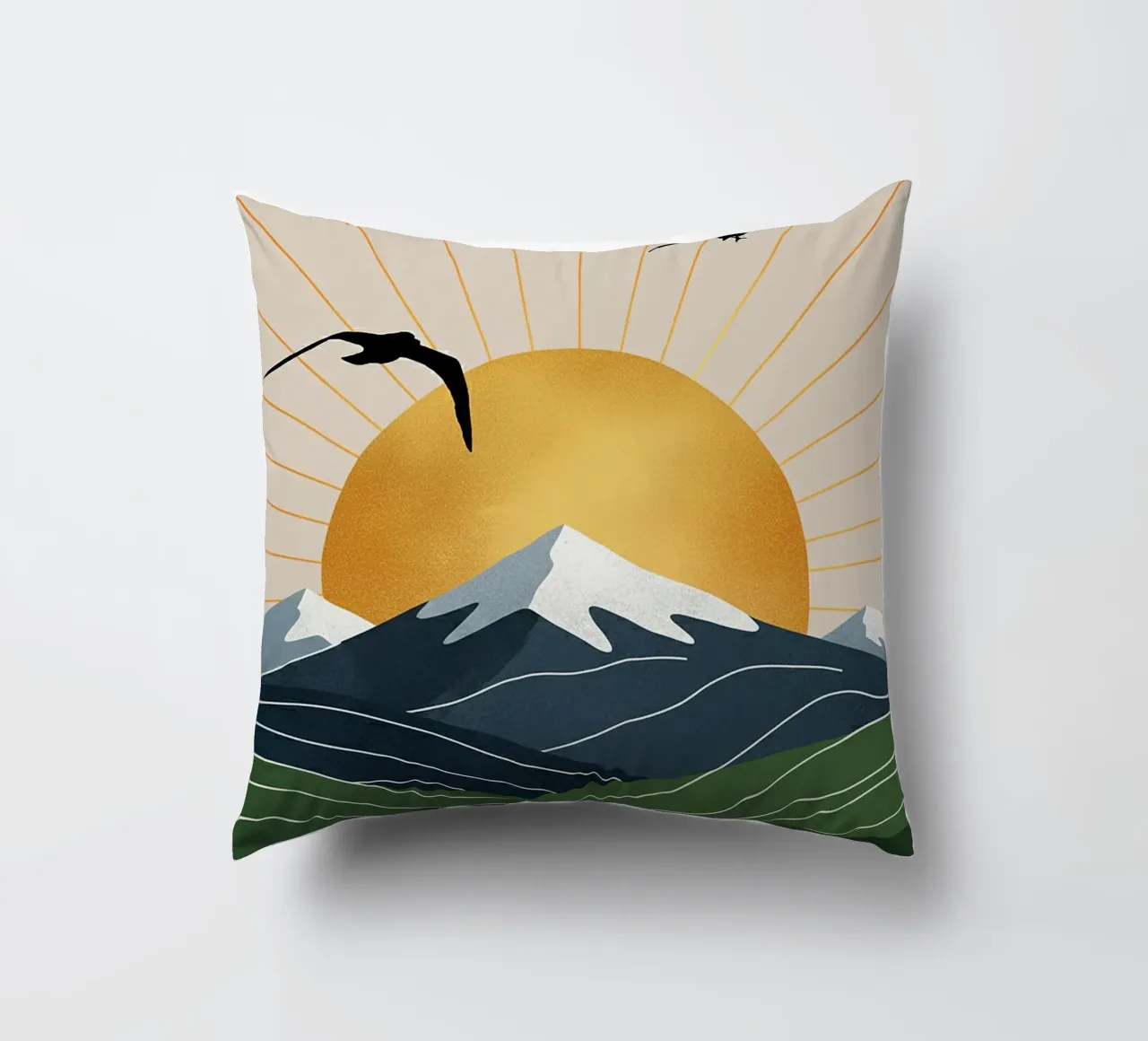 Alpine Geometry cuscino da Wild Colors Gallery