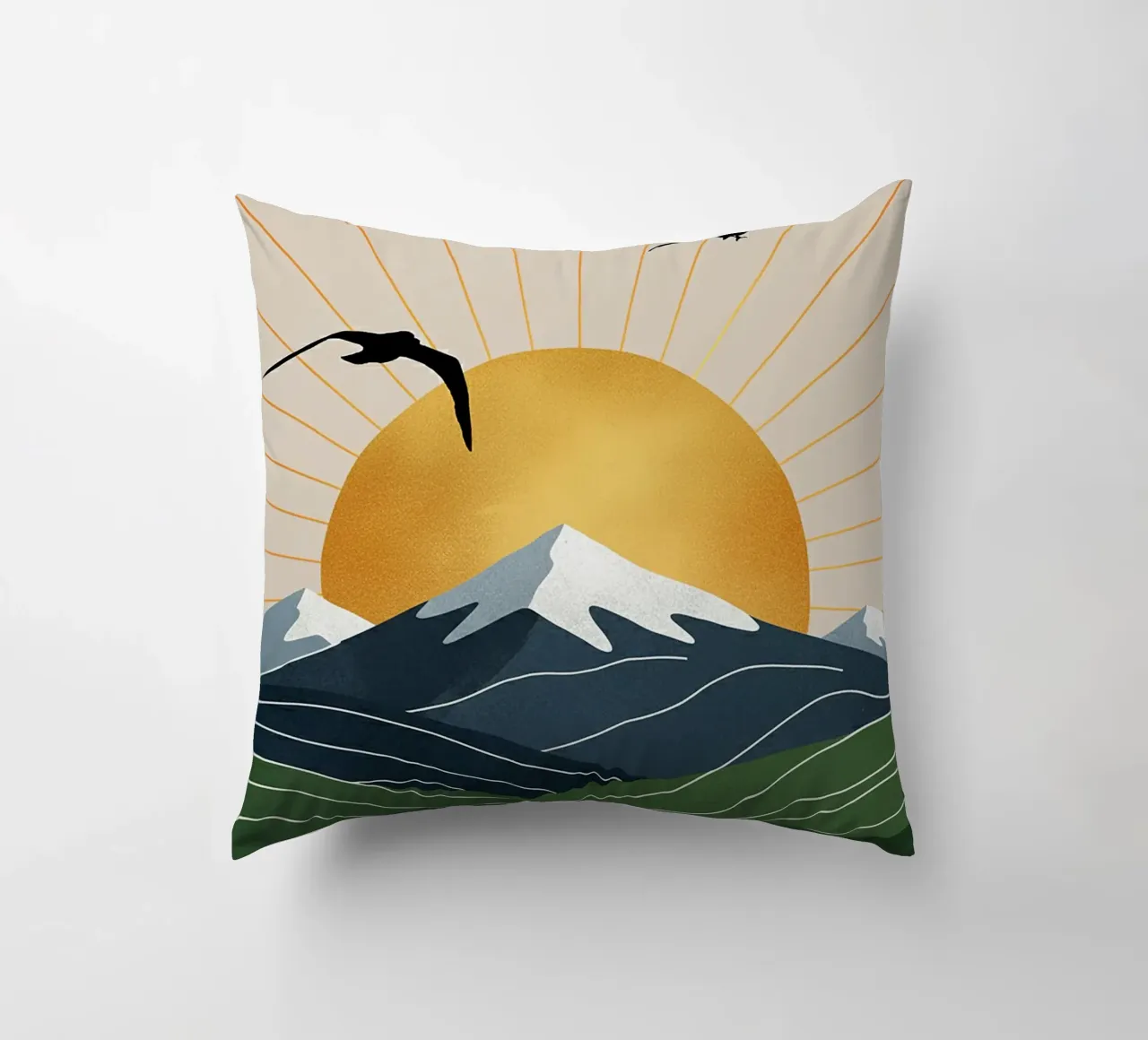 Alpine Geometry cuscino da Wild Colors Gallery