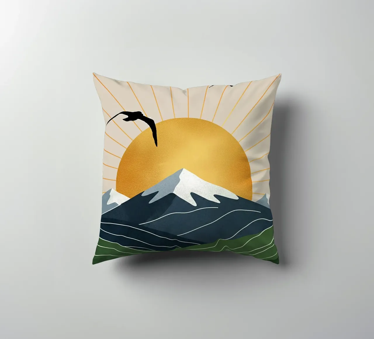 Alpine Geometry cuscino da Wild Colors Gallery