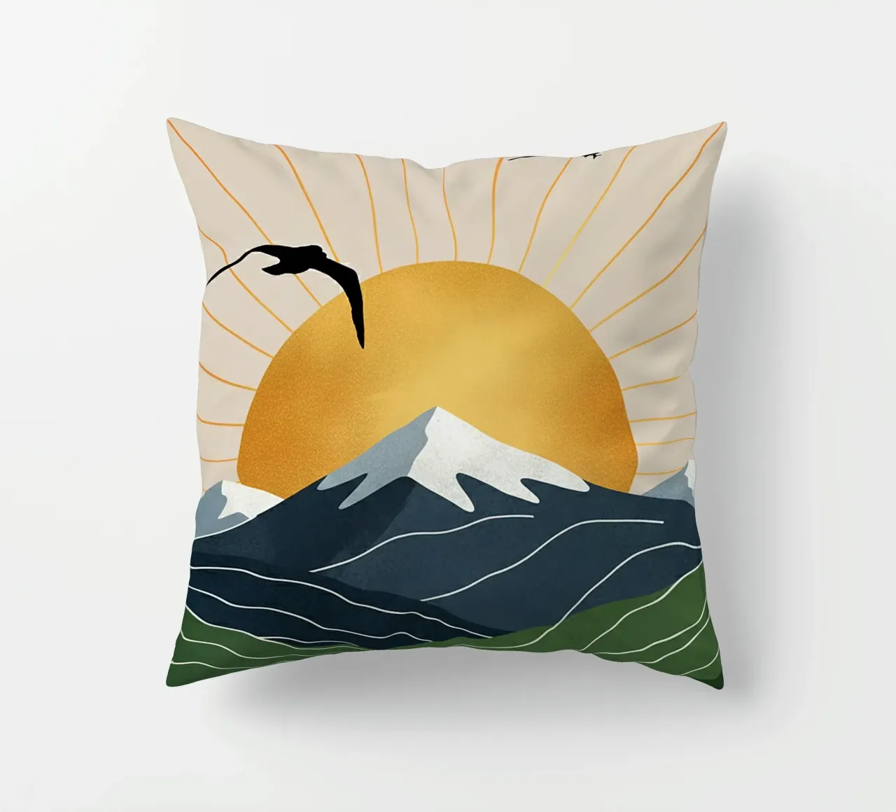 Alpine Geometry cuscino da Wild Colors Gallery