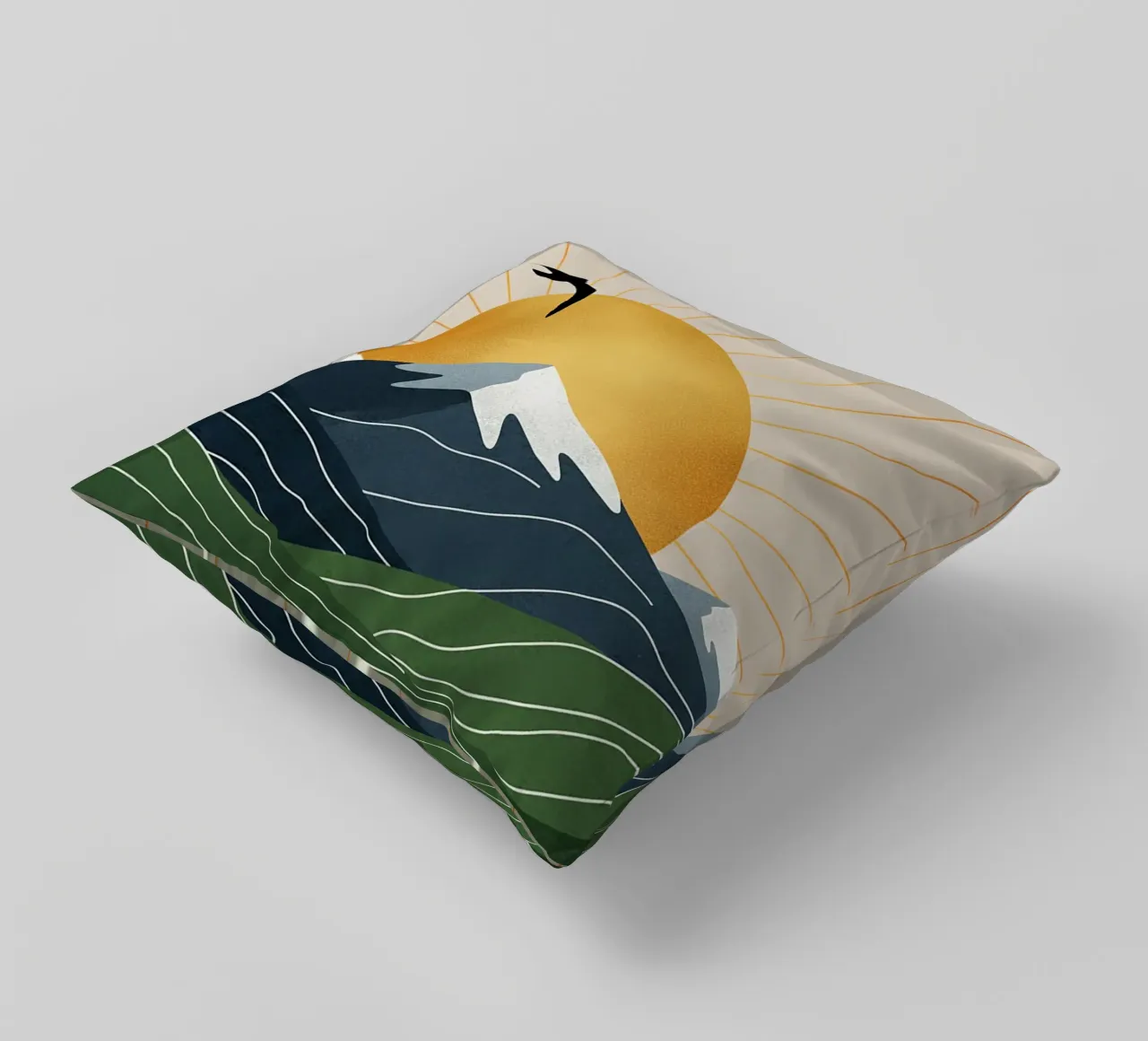 Alpine Geometry cuscino da Wild Colors Gallery