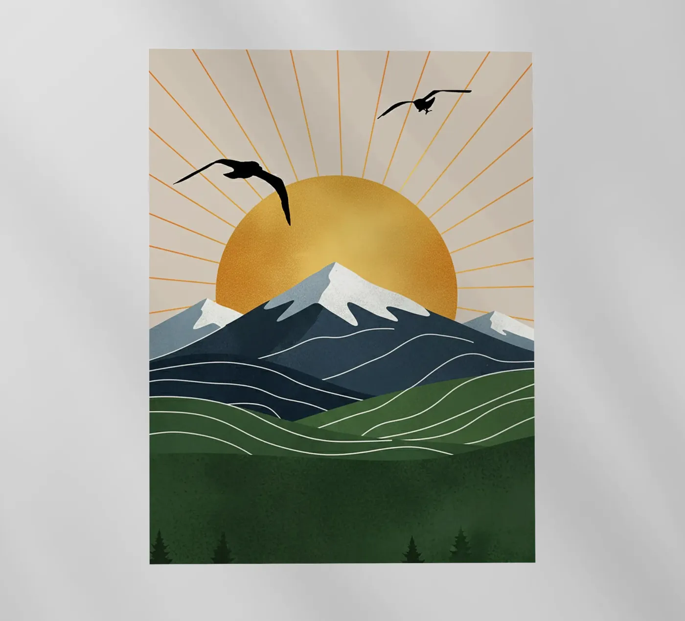 Alpine Geometry pellicola backlit da Wild Colors Gallery