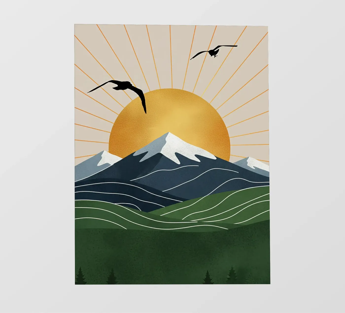 Alpine Geometry pellicola backlit da Wild Colors Gallery