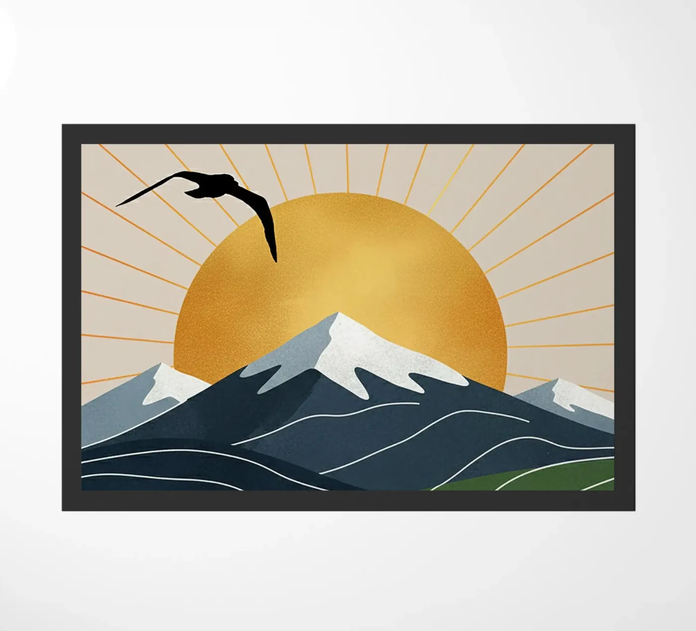 Alpine Geometry doormat by Wild Colors Gallery