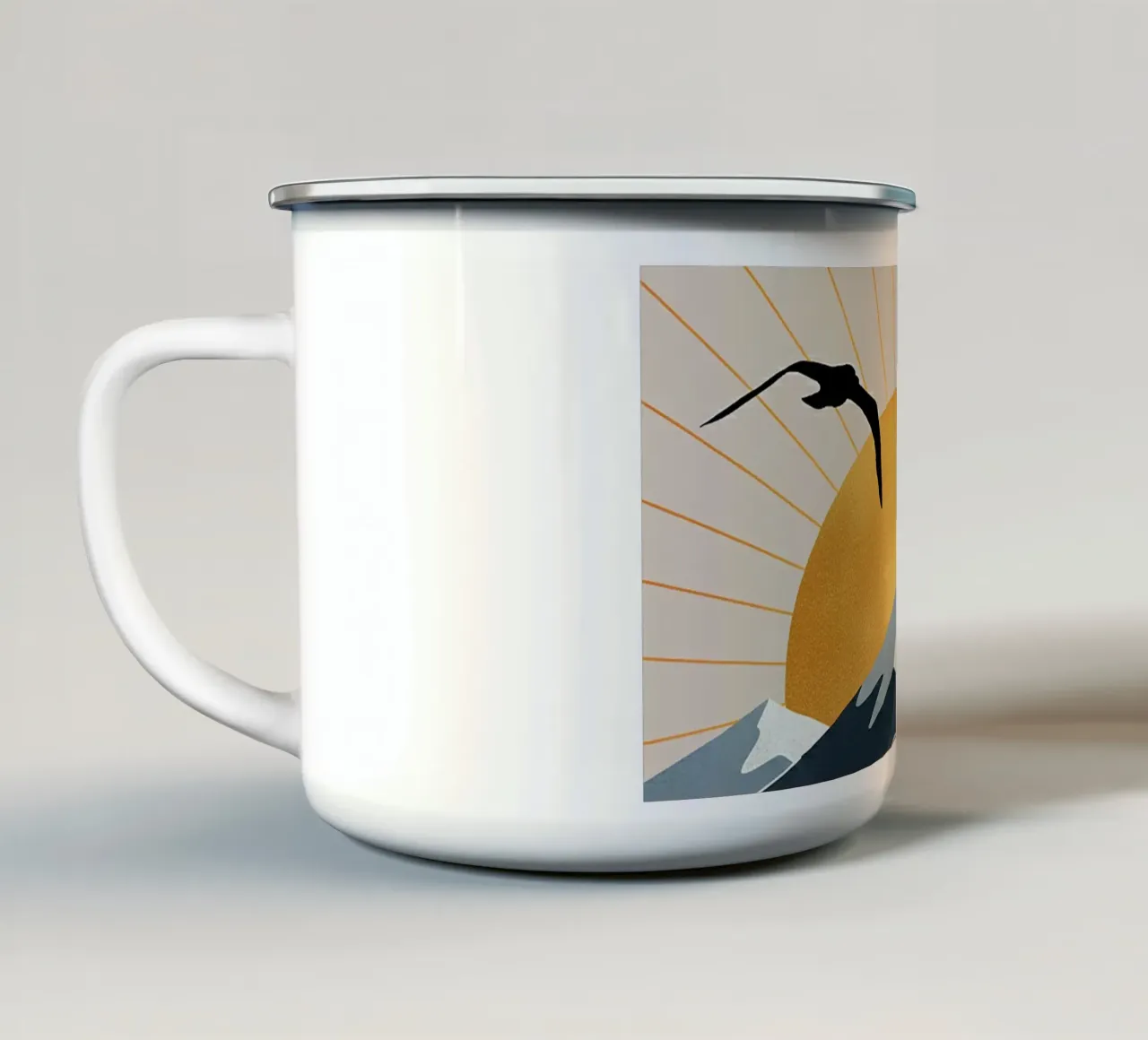 Alpine Geometry tazza in smalto da Wild Colors Gallery