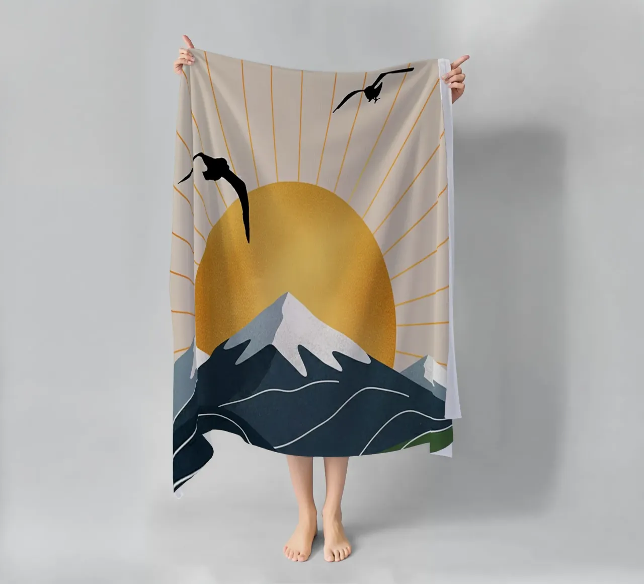 Alpine Geometry telo mare da Wild Colors Gallery