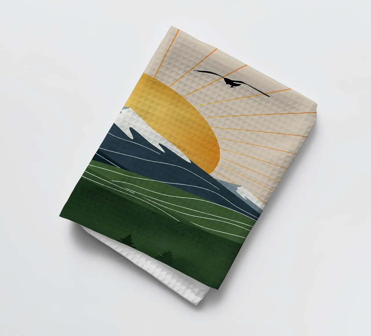 Alpine Geometry canovaccio da cucina da Wild Colors Gallery