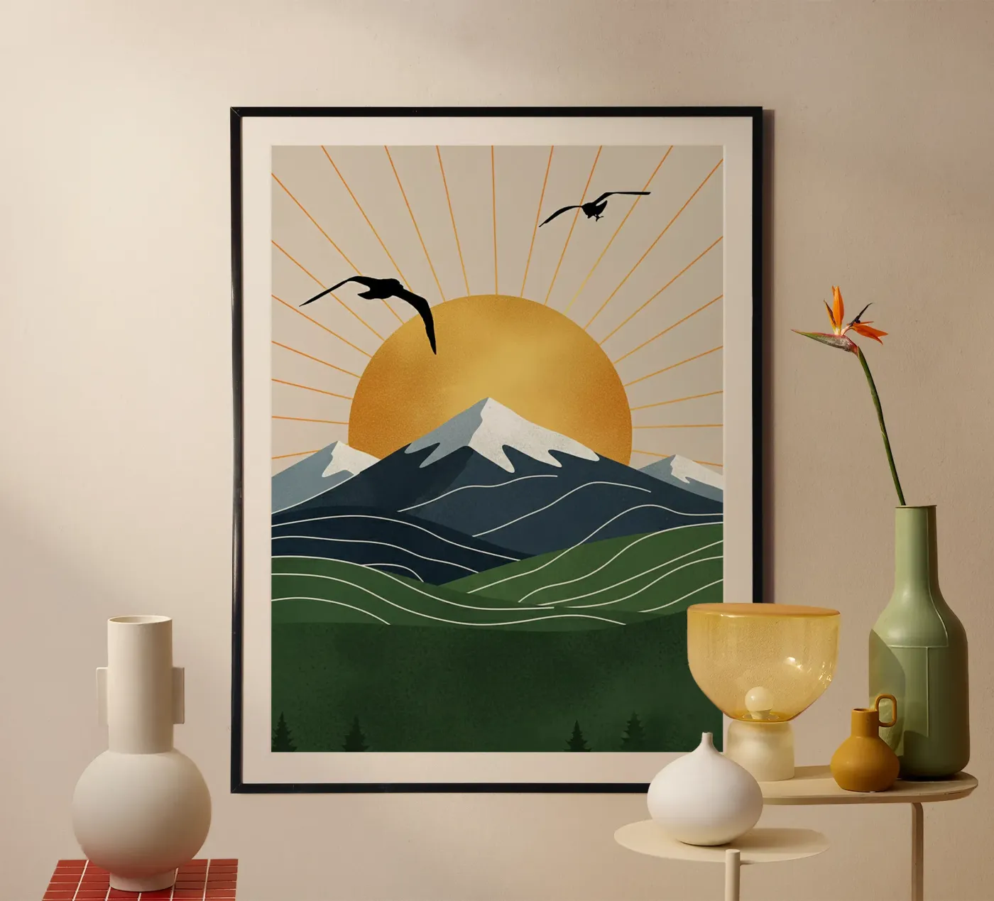 Alpine Geometry poster by Wild Colors Gallery