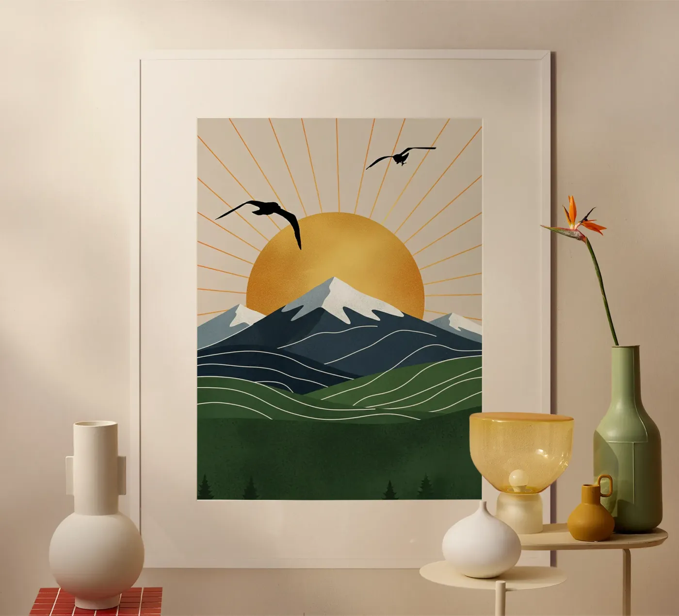 Alpine Geometry poster by Wild Colors Gallery