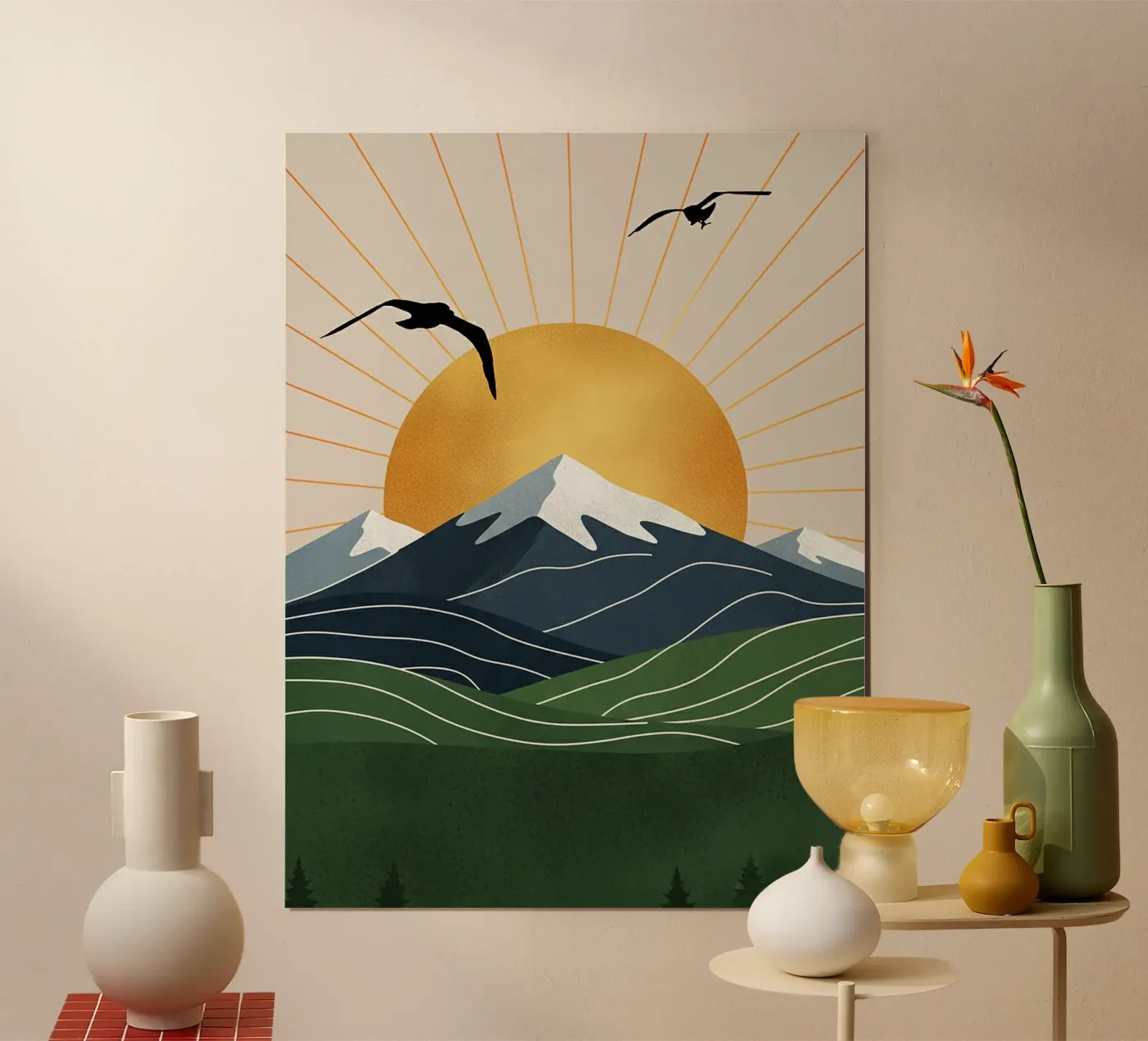 Alpine Geometry poster by Wild Colors Gallery