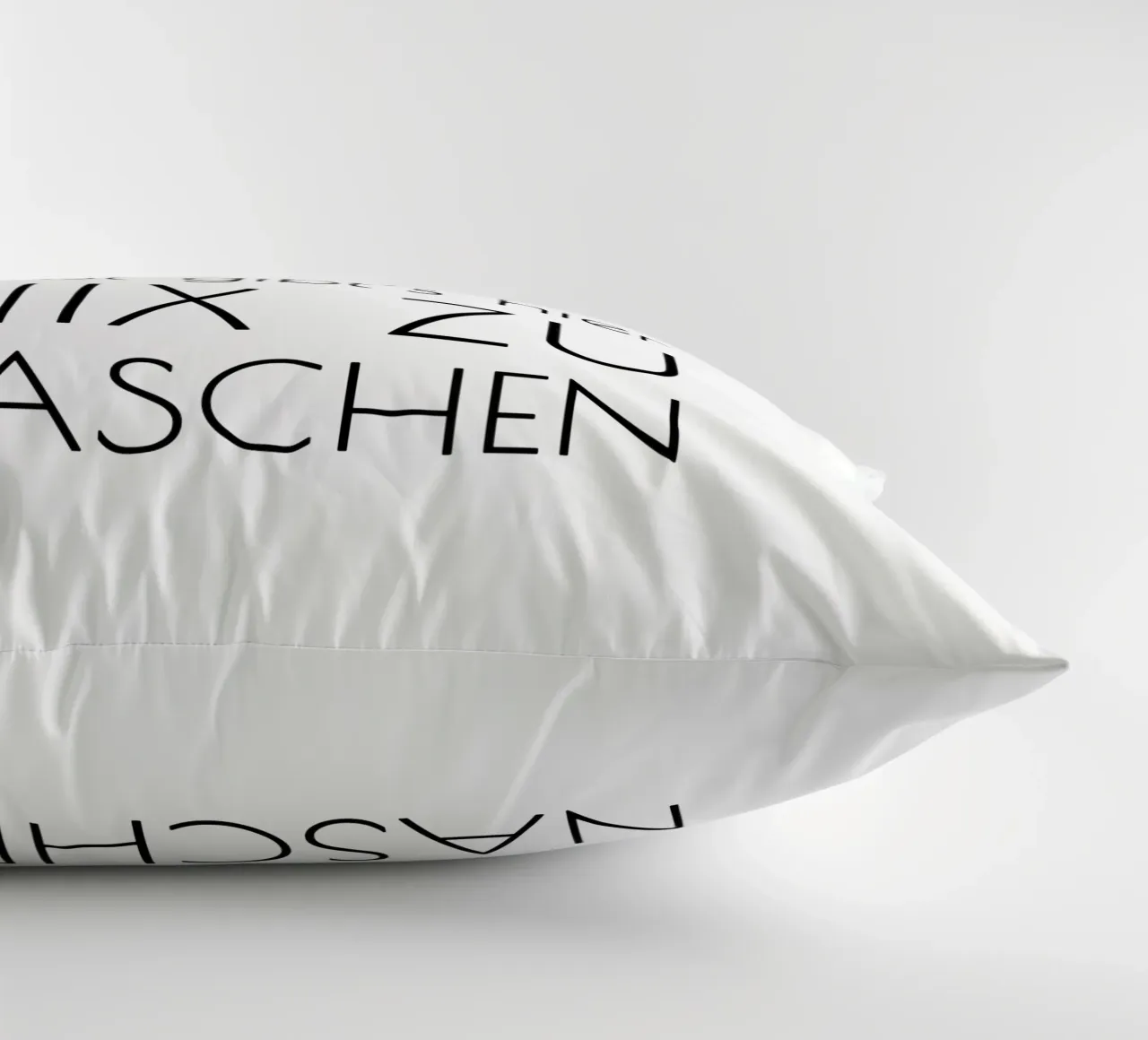 Hände waschen sonst gibt's hier nix zu naschen - minimal cuscino da Typo Designs